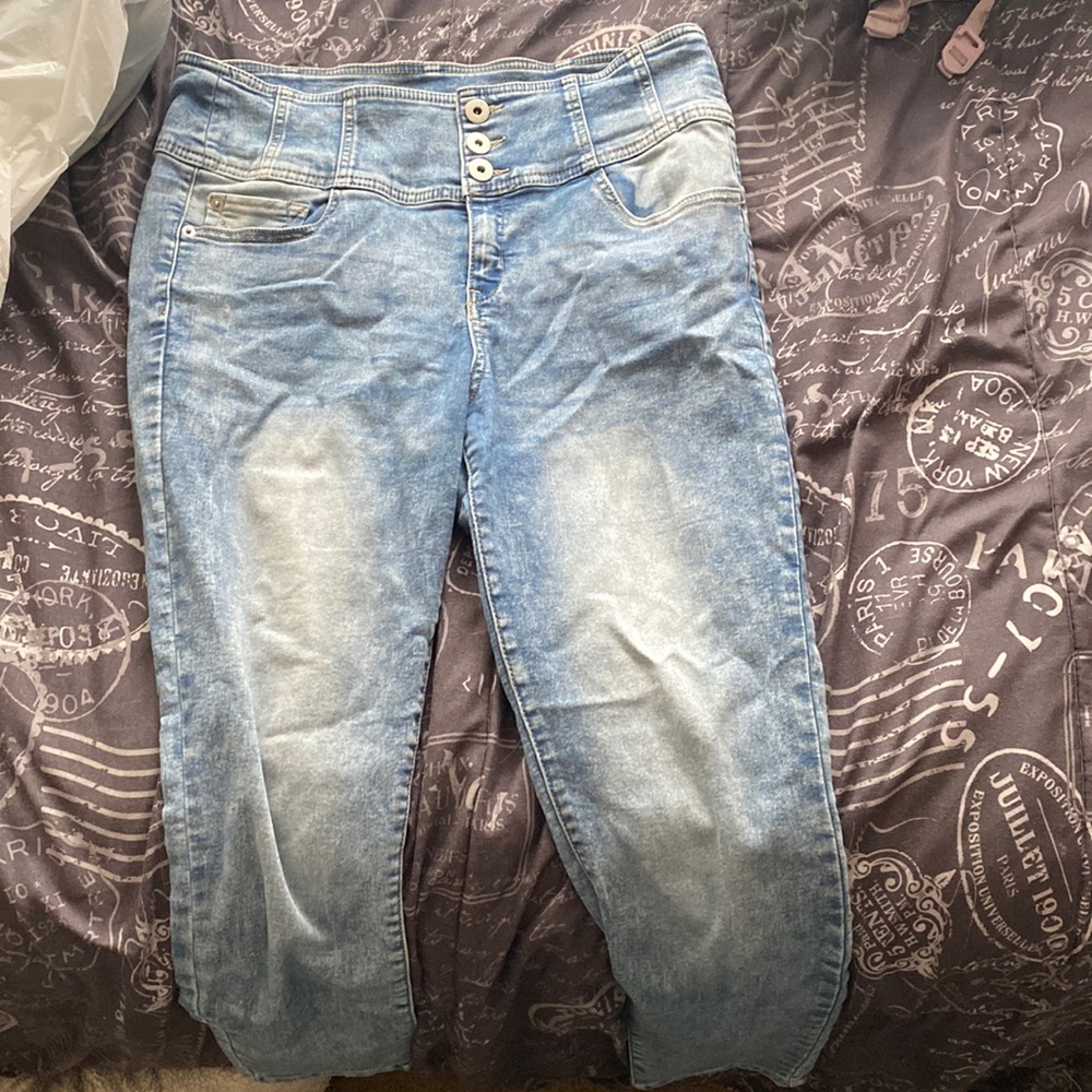 Size 17 light blue jeans
